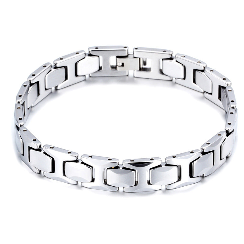 Trendy Tungsten Steel Bracelets for Men - Fashionable Wholesale Jewelry Gifts