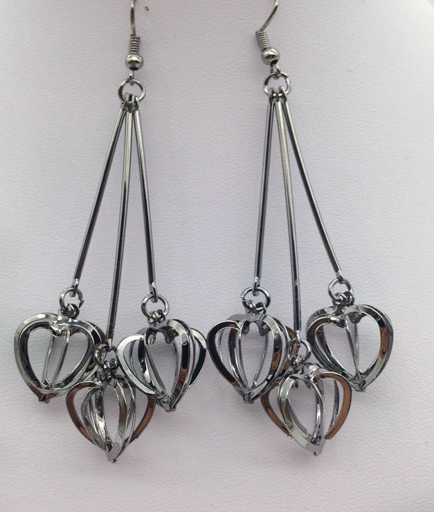 Heart-Shaped Electroplated Earrings in Vienna Verve Collection