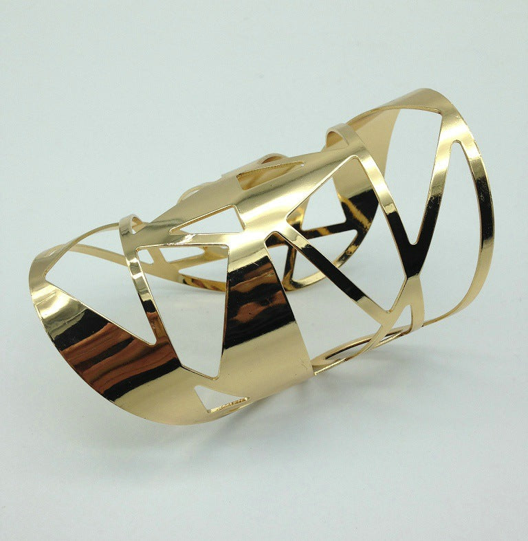 Glamorous Metal Geometric Bracelet from Vienna Verve Collection