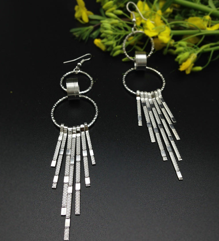 Trendy Chain Tassel Earrings - Vienna Verve Collection