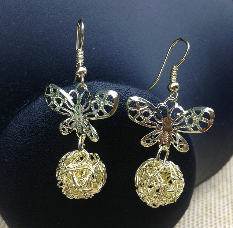 Butterfly Tassel Earrings with a Touch of Seoul