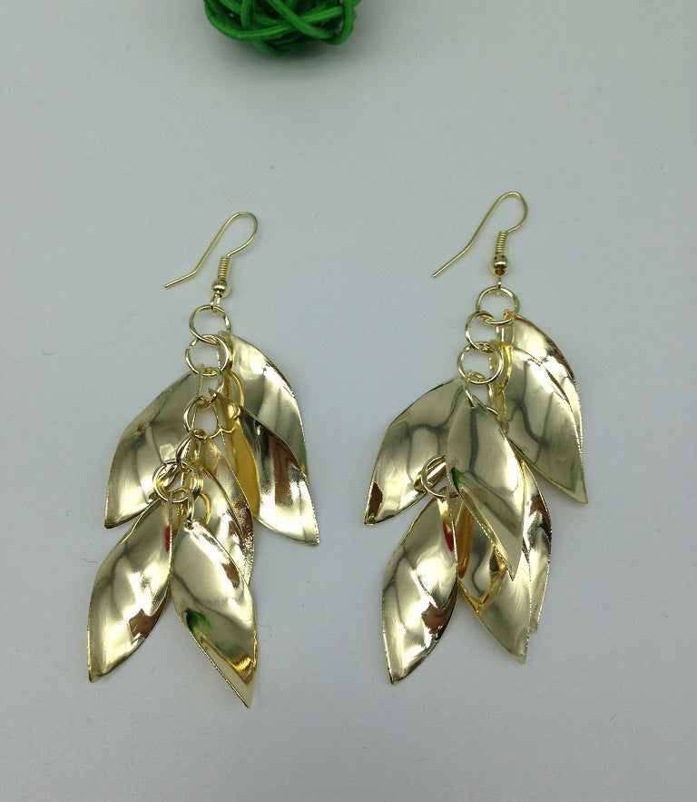 Willow Leaf Twist Earrings - Vienna Verve Collection