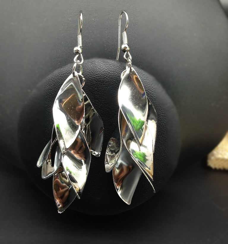 Willow Leaf Twist Earrings - Vienna Verve Collection