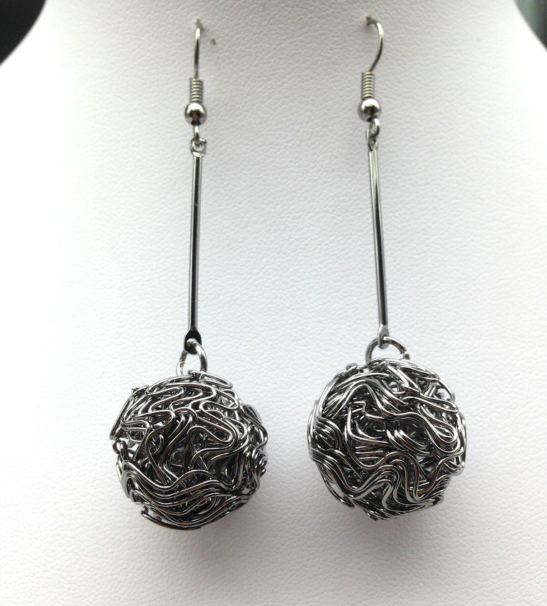 Dazzling Celestial Metal Orb Earrings - Vienna Verve Collection