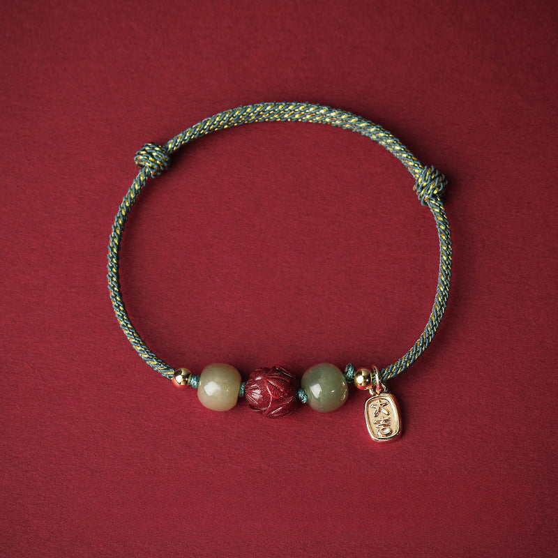 Fortune's Favor Sterling Silver Jade Bracelet