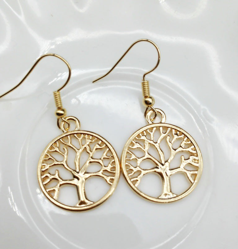 Vintage Peace Tree Earrings - Vienna Verve Collection