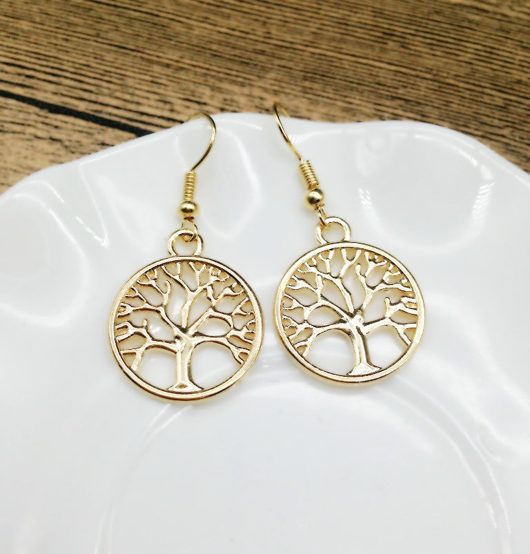 Vintage Peace Tree Earrings - Vienna Verve Collection