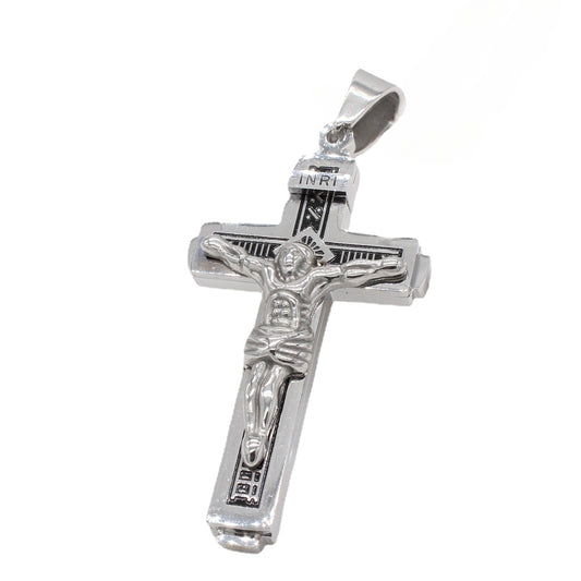 Jesus Crucifix Titanium Steel Pendant for Men