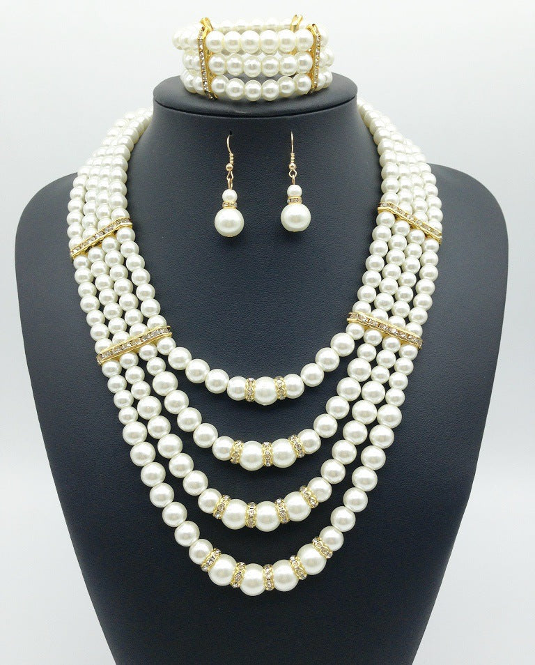 Savanna Rhythms African Pearl Jewelry Set