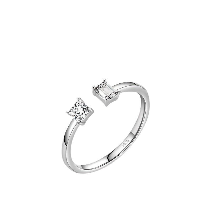 Everyday Genie Sterling Silver Zircon Ring for Women, Size 5-10