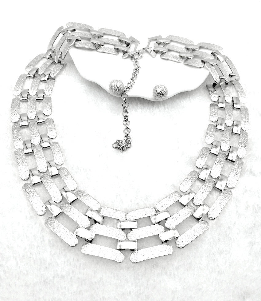 Punk Savanna Rhythms Nubuck Chain Necklace Set