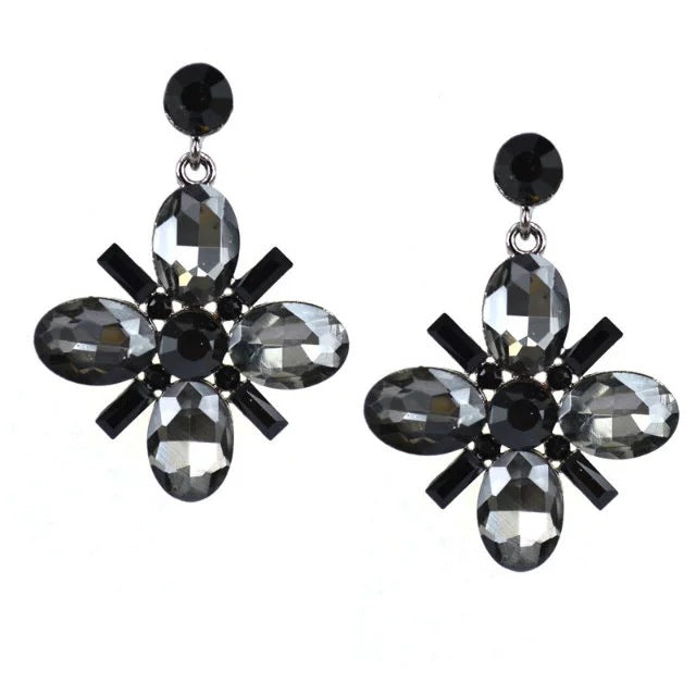 Exquisite Crystal Geometric Earrings - Vienna Verve Collection