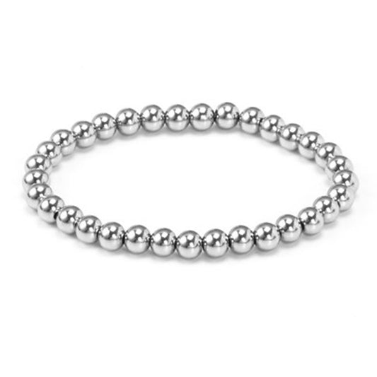 Titanium Steel Bead Bracelet - Fashion-Forward Elegance for Modern Girls