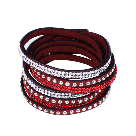 Multi-layer Leather Women's Bracelet from Vienna Verve Collection