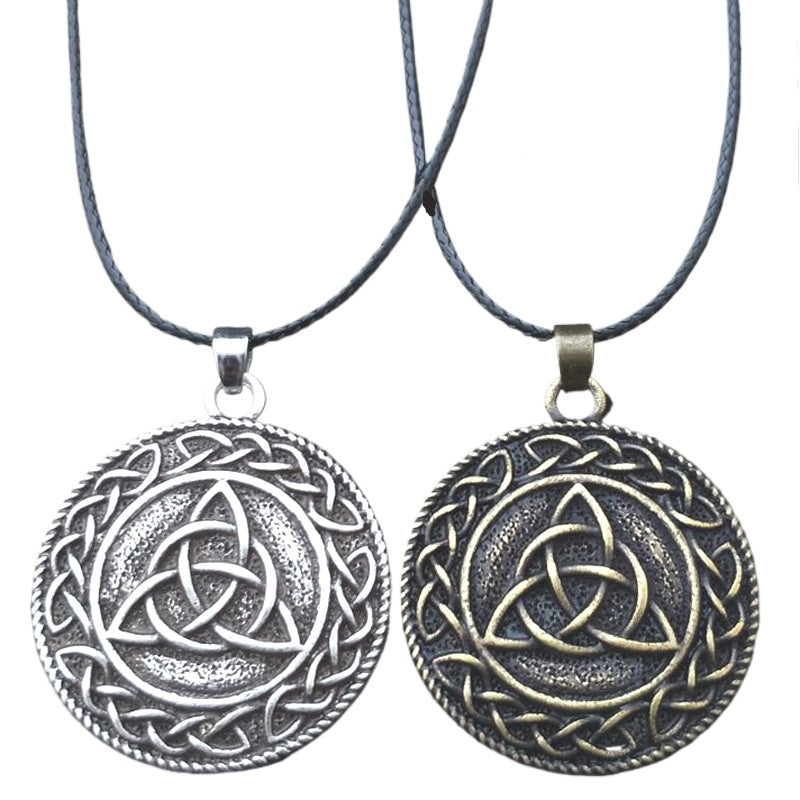 Mythical Nordic Rune Necklace with Gold Pendant for Men