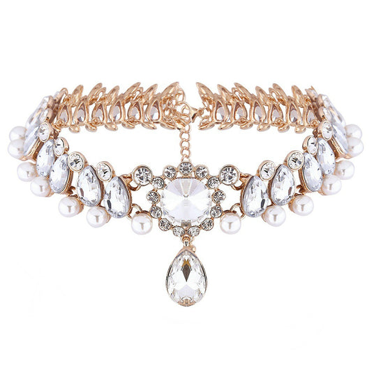 Fashion Necklace Collection: Exquisite Crystal Chokers from International Brands