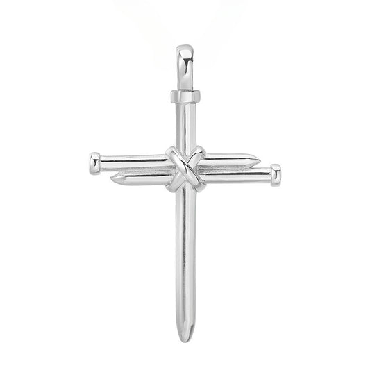 Stylish Nail Cross Titanium Steel Pendant for Men