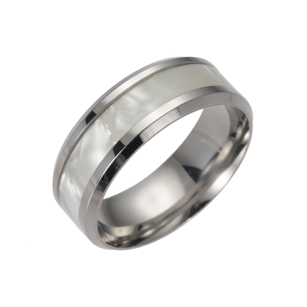 European Style Stainless Steel Shell Ring for Men - Unique Gift Idea from Planderful Collection