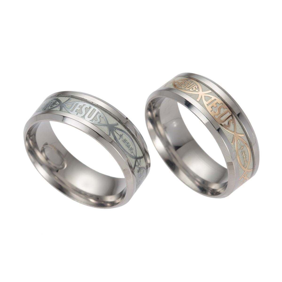 European and American Stainless Steel Rings Set with Festive Season Jewelry for Men