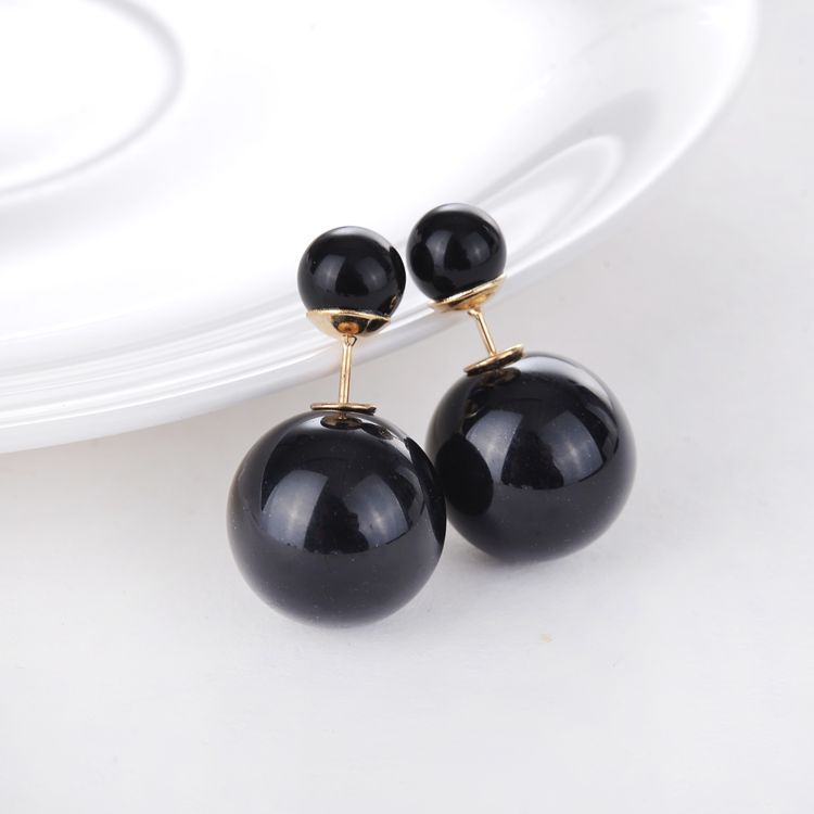 European Pearl Double-sided Earrings for Women