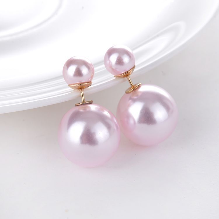 European Pearl Double-sided Earrings for Women