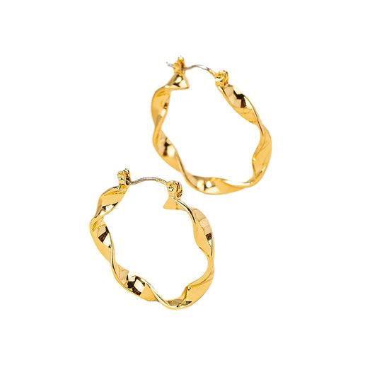 Bold Vienna Verve Metal Earrings - Exaggerated Design Statement Earrings