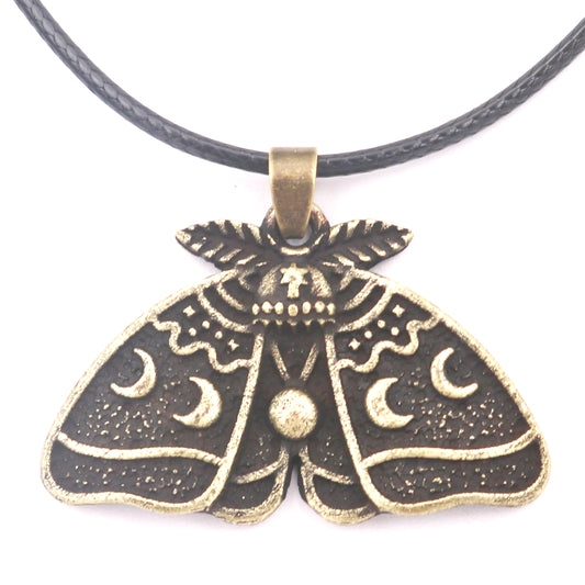 Mystical Moon Witchcraft Pendant Necklace for Men and Women