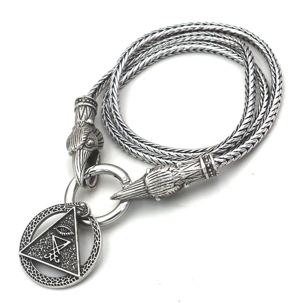 Mythical Nordic Cobra Necklace for Men - Wholesale Jewelry from Planderful's Norse Legacy Collection