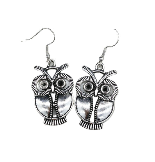 Retro Owl Stud Earrings - Vienna Verve Collection