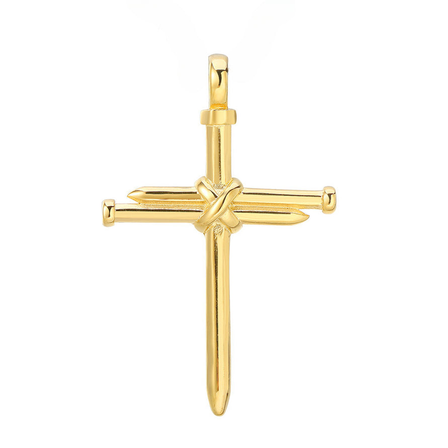 Stylish Nail Cross Titanium Steel Pendant for Men