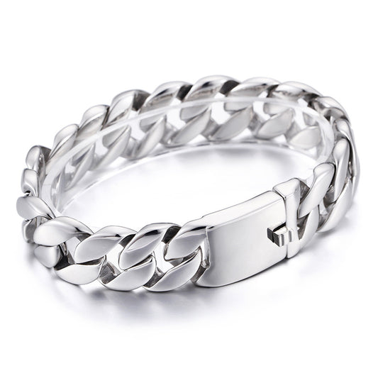 Wholesale Men's Titanium Steel Bracelet - Durable and Colorfast Stainless Steel Design