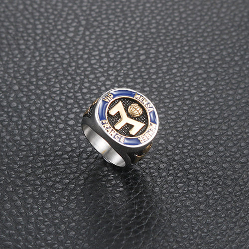 Men's Retro-Inspired Titanium Steel Ring - European and American Fashion Jewelry