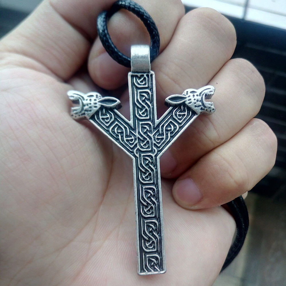 Norse Legacy Metal Pendant Necklace for Men