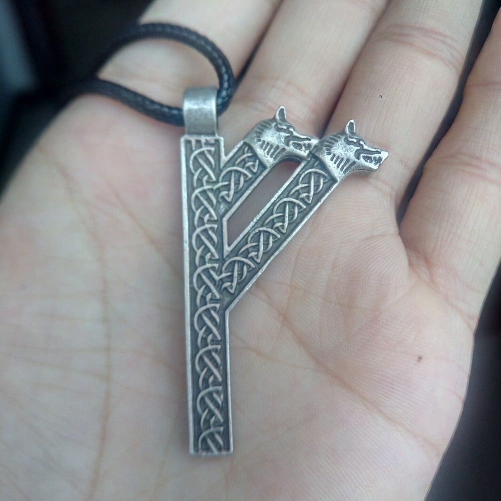 Viking Rune Flute Pendant Necklace for Men