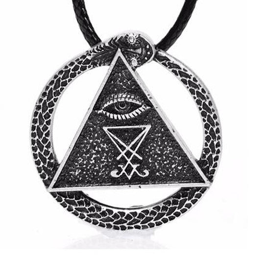 Norse Legacy Serpentine Pagan Amulet Necklace for Men