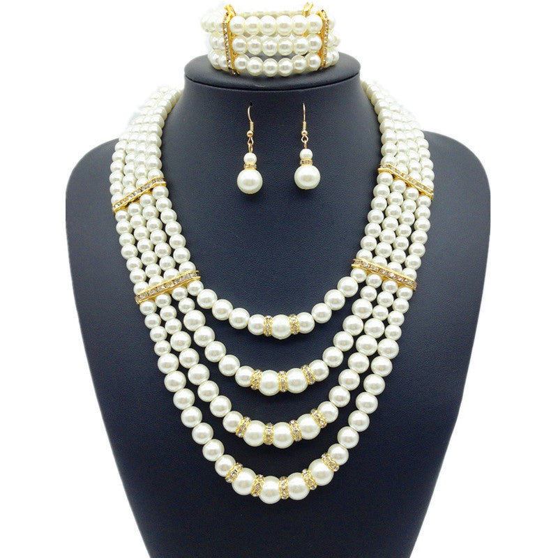 Savanna Rhythms African Pearl Jewelry Set