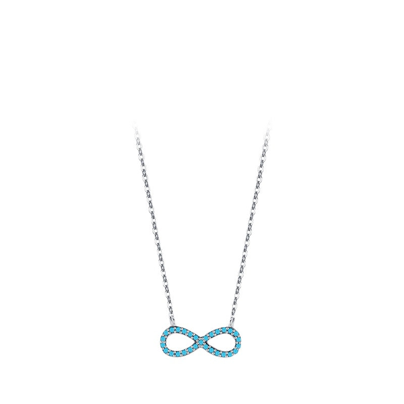 Everyday Genie Sterling Silver Necklace with Turquoise Pendant