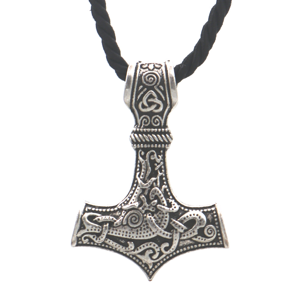 Mighty Viking Thor Hammer Necklace - Norse Legacy Collection