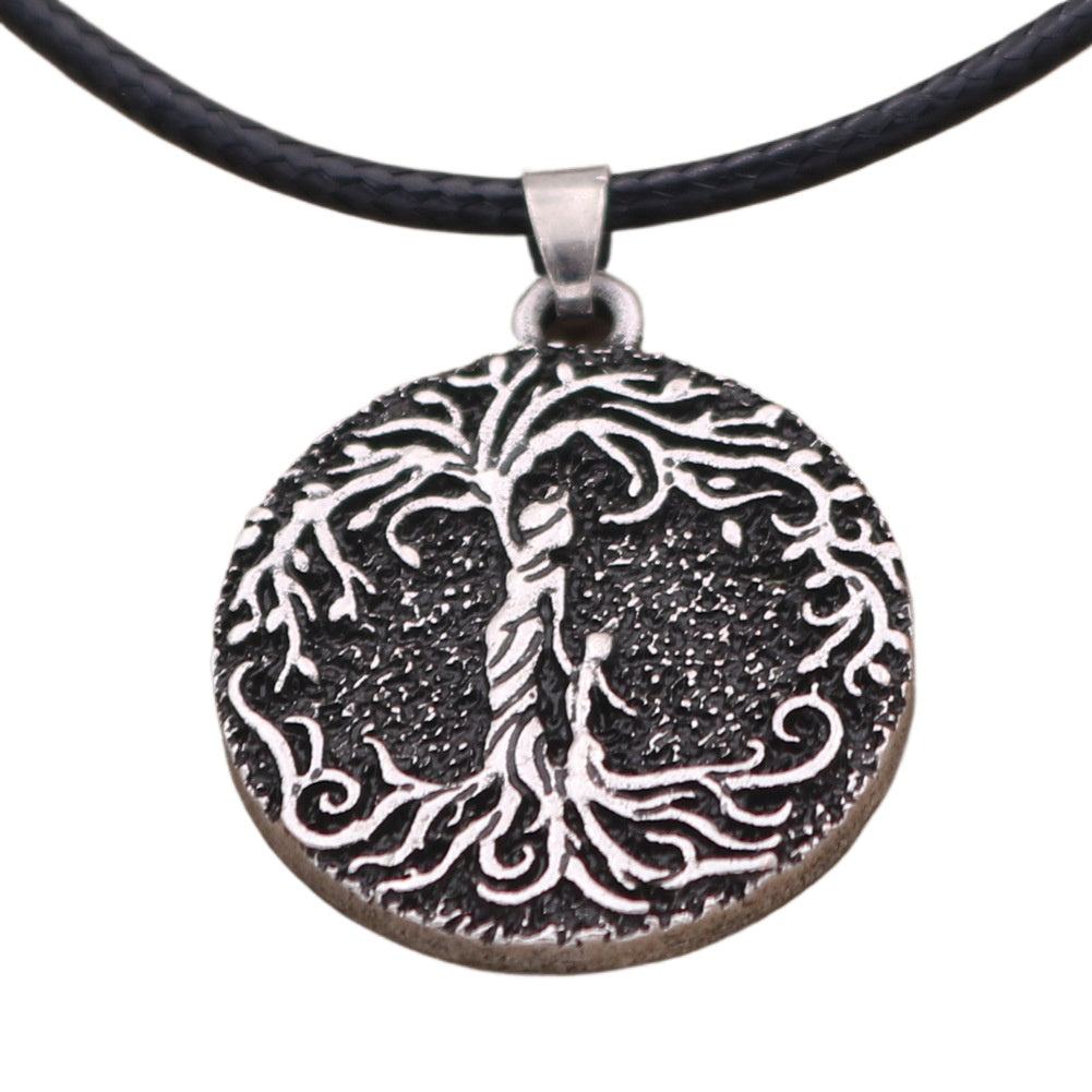 Norse Legacy Metal Tree of Life Necklace - Unique Gift for Men