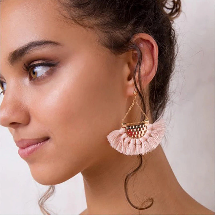 Vienna Verve Ethnic Tassel Earrings