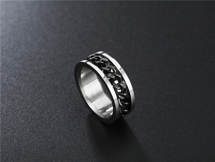 Stylish Men's Titanium Steel Bicycle Chain Ring