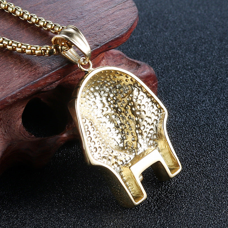 Egyptian Pharaoh Hip-Hop Pendant for Men - Creative Domineering Avatar Necklace