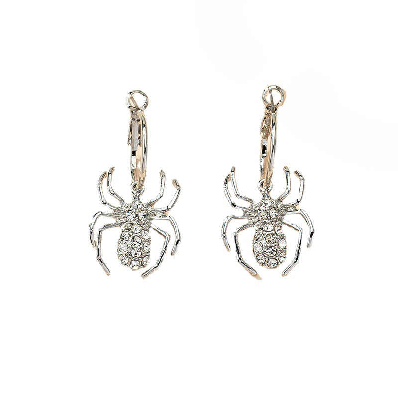 Spiderweb Chic Metal Earrings - Vienna Verve Collection