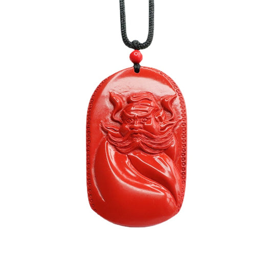 Cinnabar Ghost Hunter Zhong Kui Pendant Red Sand Pendant Jewelry