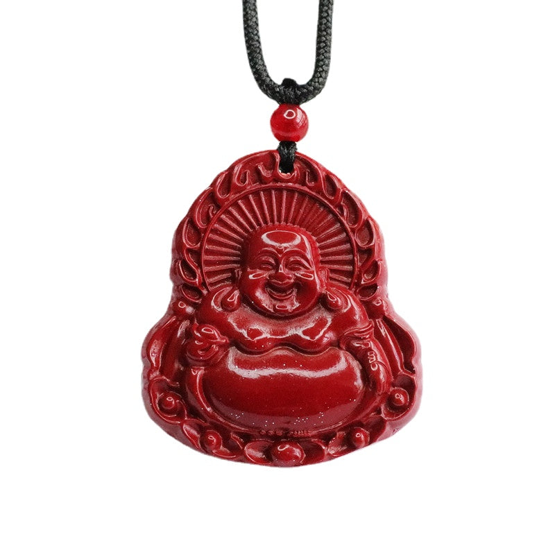 Purple Gold Maitreya Buddha Pendant from Fortune's Favor Collection