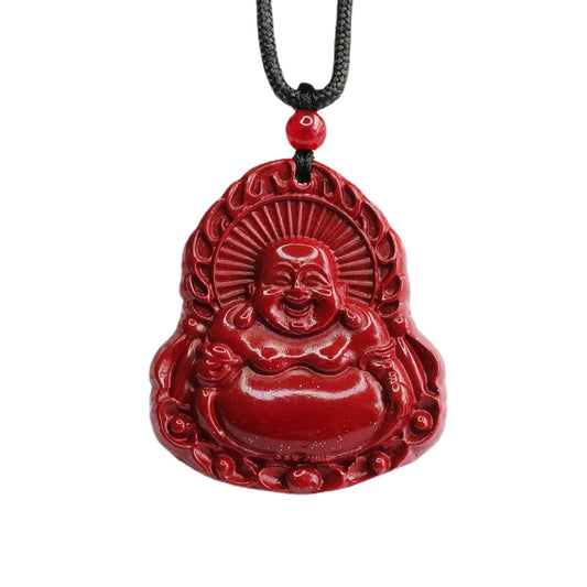 Purple Gold Maitreya Buddha Pendant from Fortune's Favor Collection