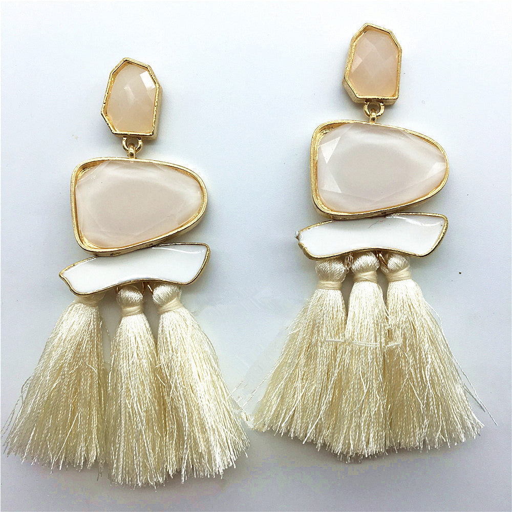 Fashionable Tassel Earrings with a Retro Twist