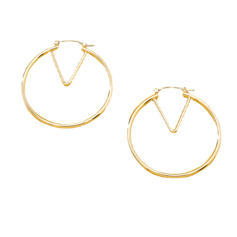 Chic Geometric Metal Earrings - Planderful Vienna Verve Collection