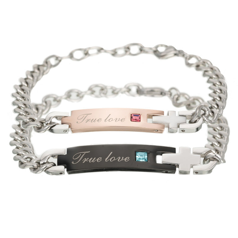 True Love Titanium Steel Bracelet for Men - Valentine's Day Gift