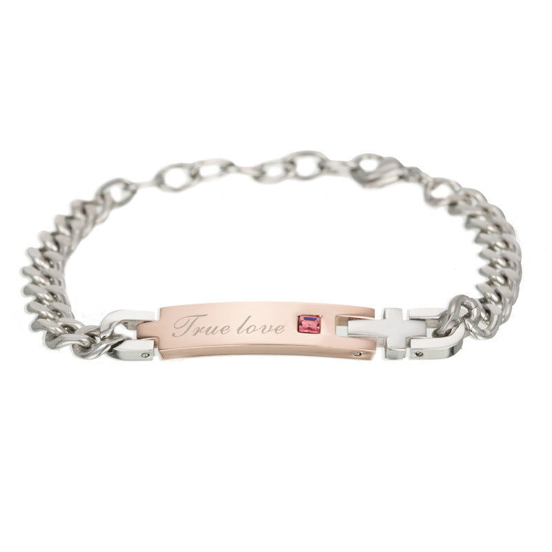 True Love Titanium Steel Bracelet for Men - Valentine's Day Gift